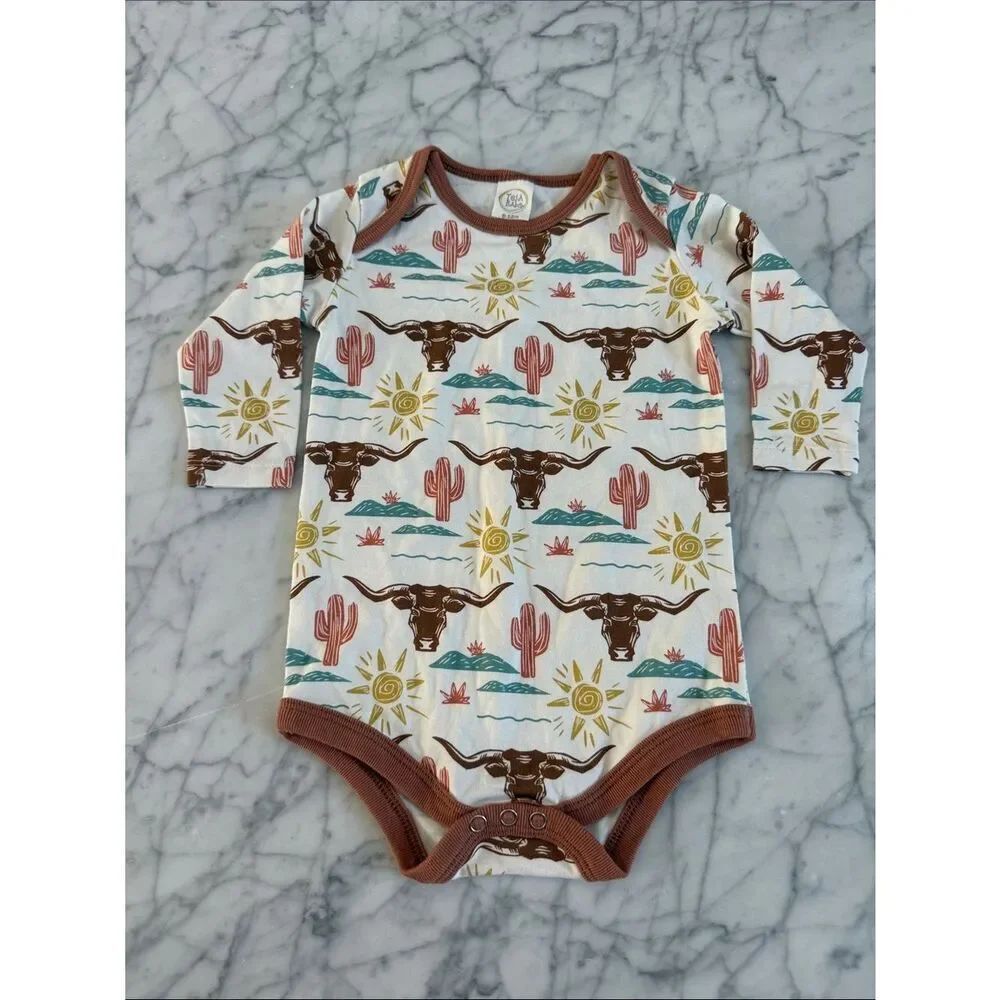 Tesa Babe Western Country Onesie Sz 6-12 Mo NWOT